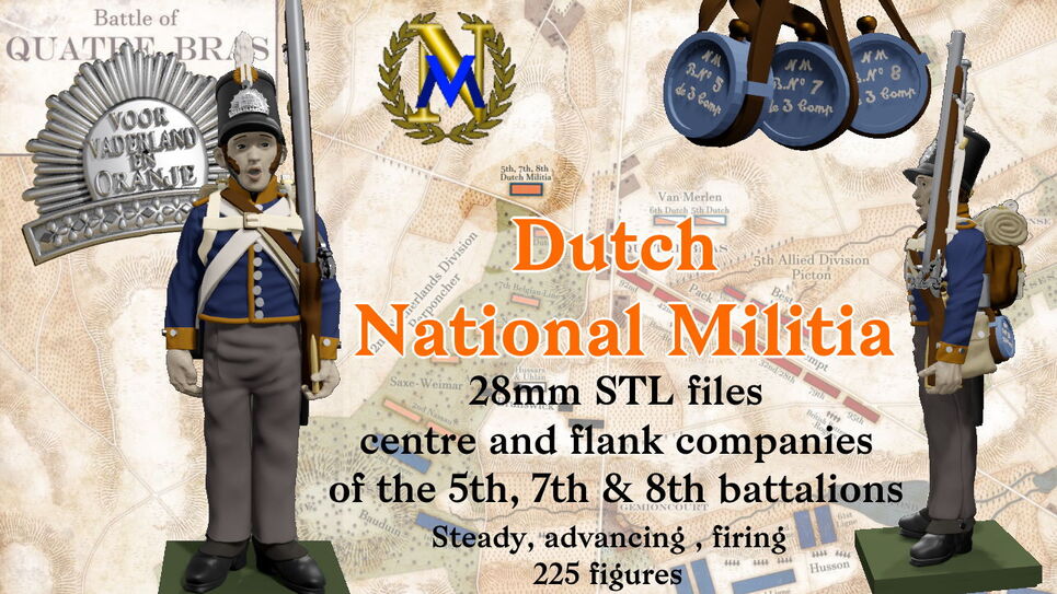 Milicia Nacional Holandesa 1815 - Proyecto ficheros STL